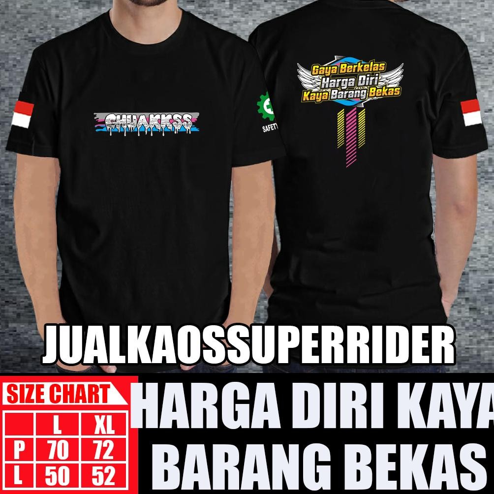 Promo Kaos Pria Chuakkss Gaya Berkelas Harga Diri Kaya Barang Bekas O&J Style