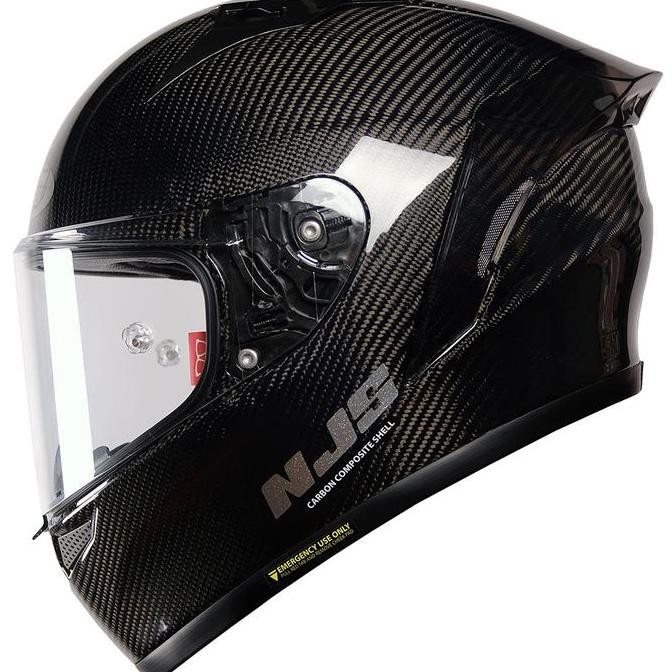 TERLARIS - NJS ZX-1R CARBON TWILL Gloss/Doff - Helm Full Face | ZR Carbon | NJS Carbon | Helm Carbon