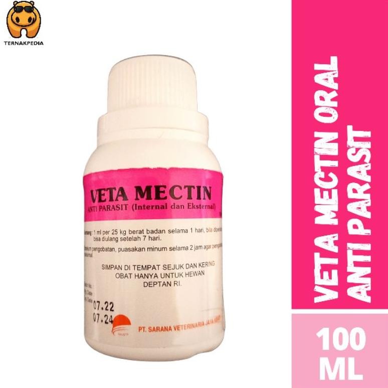 TERLARIS Ivermectin Oral 10% 100 ml - Obat Parasit Oral untuk Hewan - Veta Mectin 100 ml - Ivermecti