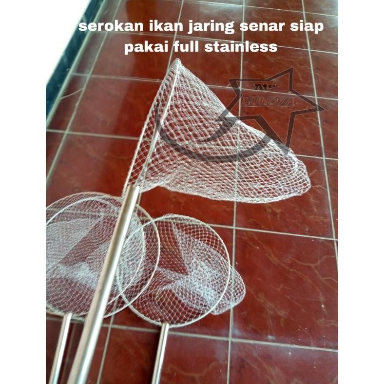 Bisa Cod Jaring Seser Ikan Bahan Senar Full Stainless/Seser Ikan Siap Pakai Uk-75