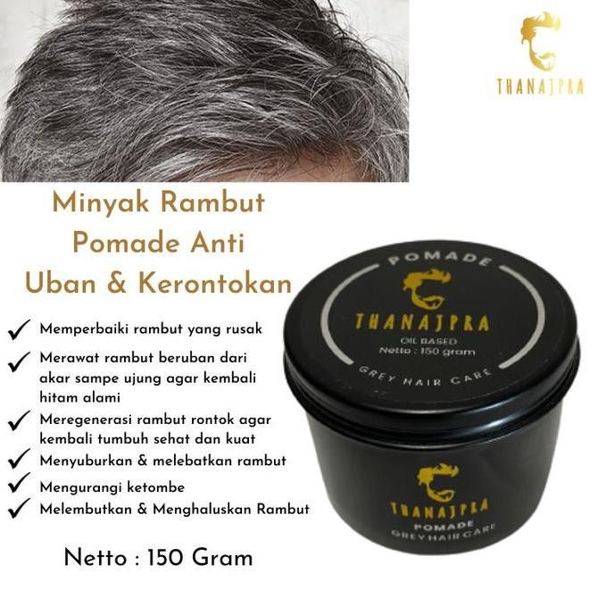 TERBARU - Minyak Rambut Herbal Pomade Penghitam dan Penghilang Uban Rambut