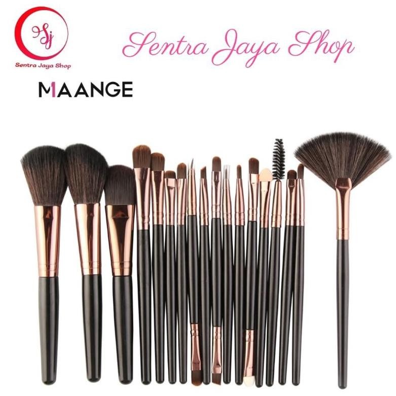 

baru set kuas rias maange 9pcs + kotak | kuas makeup profesional wajah 52263