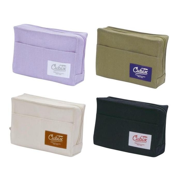 

M-Plan Cubix Pencil Case Canvas Large Kotak Pensil Kanvas Pouch