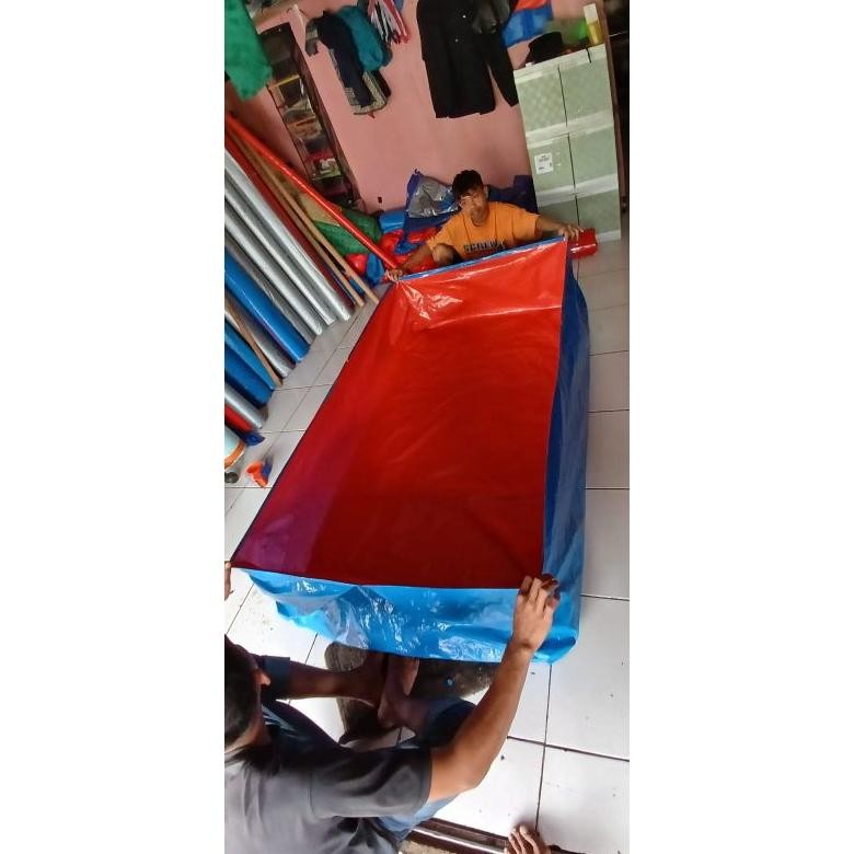 Kmb_12 Terpal Kolam Ikan Lele 200X100Cm Tinggi 50Cm A3 Korea Is75