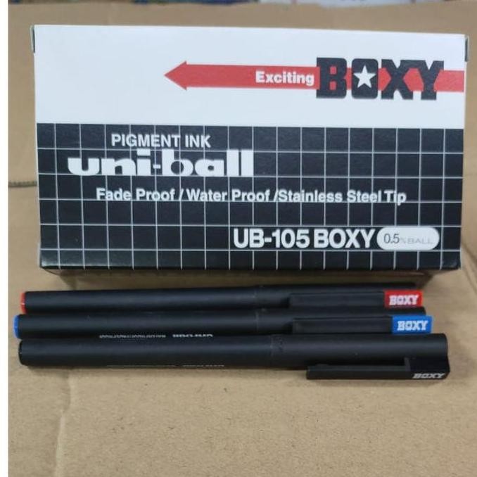 

TERBARU - Pulpen tanda tangan Mitsubishi Uni-ball Boxy UB-105 0.5 (1 Pak / 12 Pcs)