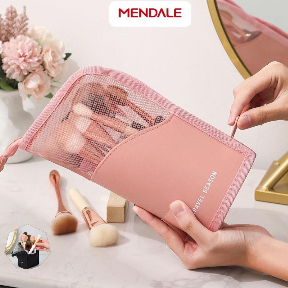 

baru mendale tas kosmetik pouch kosmetik kuas, lipstik & pensil alis travel case