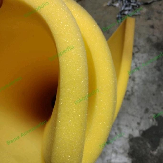 new   kasur busa busa peredam busa spon busa rebonded abu abu kuning belang
