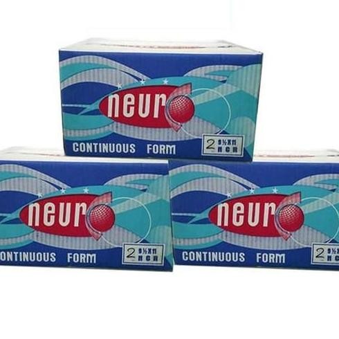 

BEBAS ONGKIR - Continuous Form / Kertas Dot Matrix Neuro 9 1/2 x 11 - 2 Ply NCR (K2)