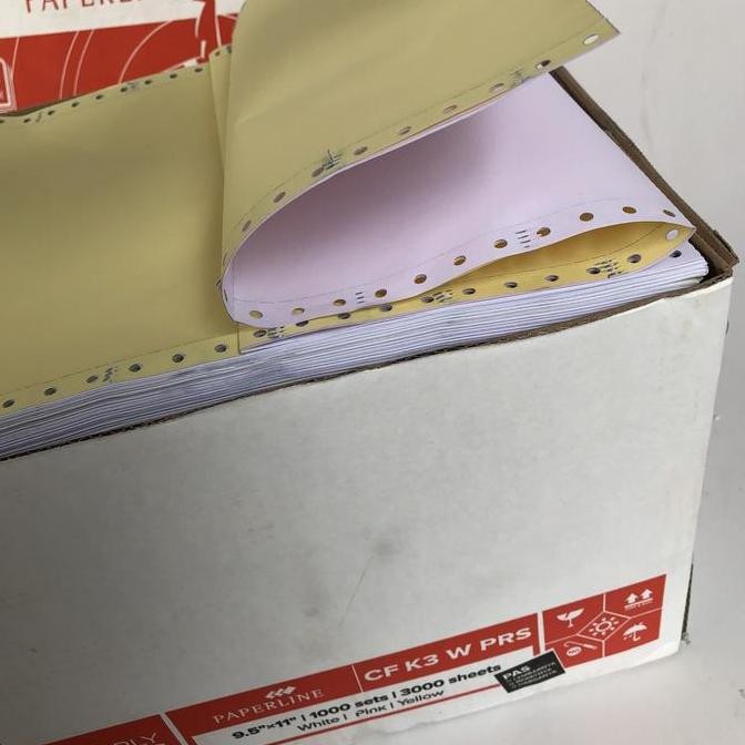 

NEW Continuous Form 3 PLY PRS kertas komputer Paperline K3 PRS