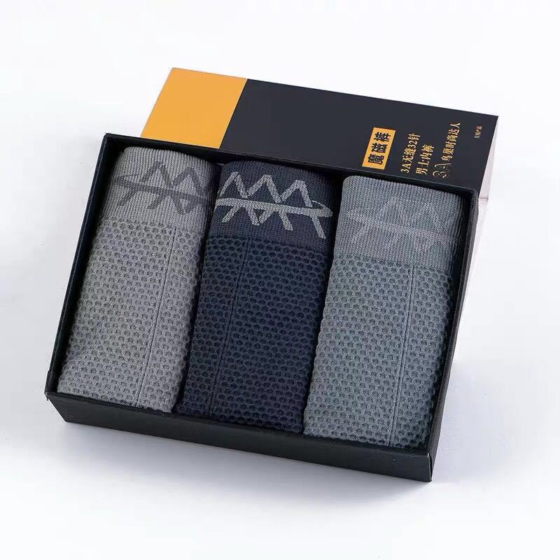 Populer5D Celana Boxer Pria Magnetik Ajaib Tanpa Jahitan Antibakteri Terapi Magnetik Bernapas