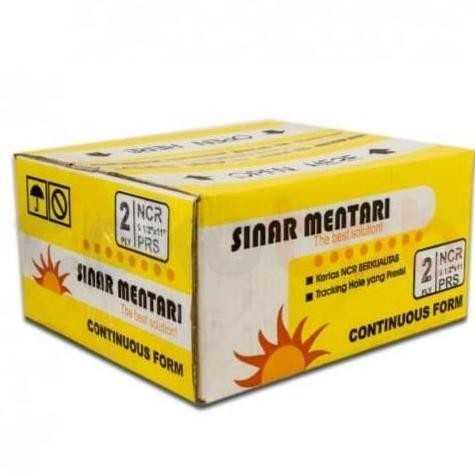 

TERLARIS - KERTAS NCR SINAR MENTARI 2PLY 1/2 CONTINUOUS