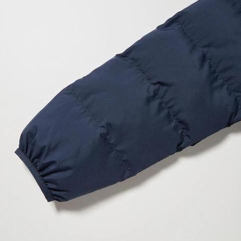 UNIQLO Boys Jaket Winter Anak Laki Laki Parka Light Warm Padded Navy [terbaik]