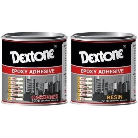 Lem Besi Kayu Kaca Keramik Akrilik Campur Dextone Epoxy 250 Gr Kaleng LL