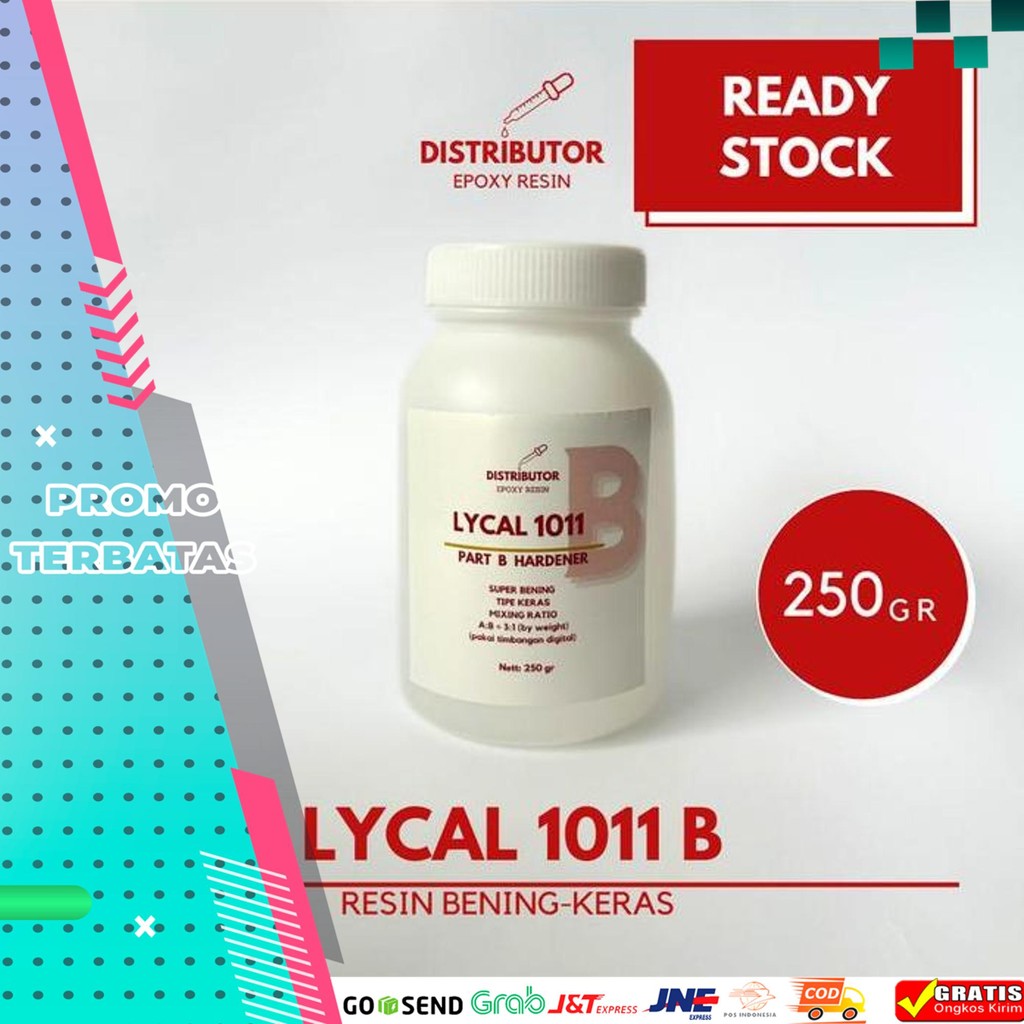 

NEW EPOXY RESIN LYCAL BENING KERAS - TIPE 1011 PART B 250 GR