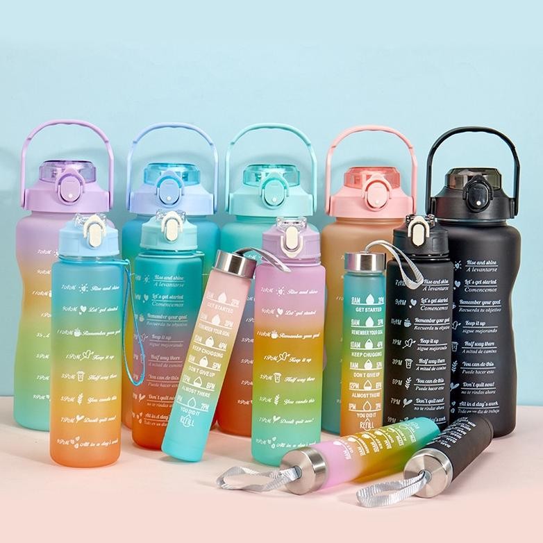 BOTOL BERANAK GRADASI ISI 3 PCS BOTOL MINUM VIRAL BOTOL 2L GRADASI BOTOL ANAK