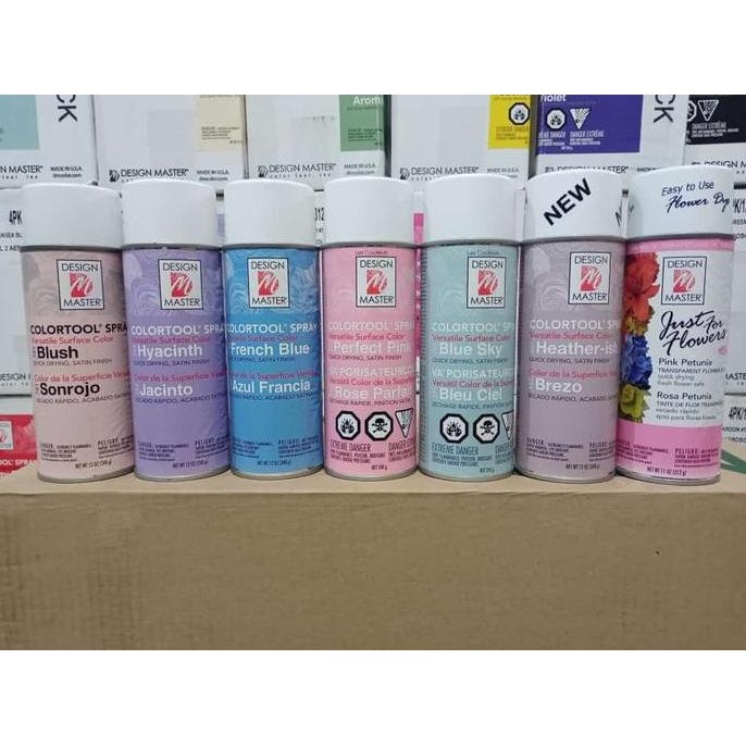 TERBARU! Design Master Spray Pastel Cat Semprot Bunga Pilox Bunga Florist Ready