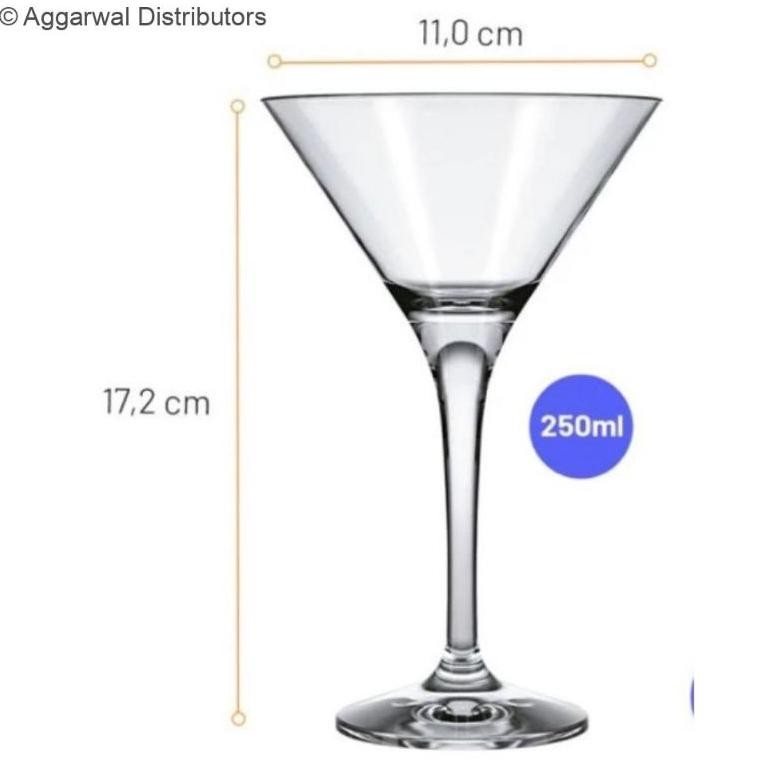 GelasMARTINI Margarita250ml (set isi 1pcs) NADIR 7228/GelasBarMartini/GlassMartini NADIR