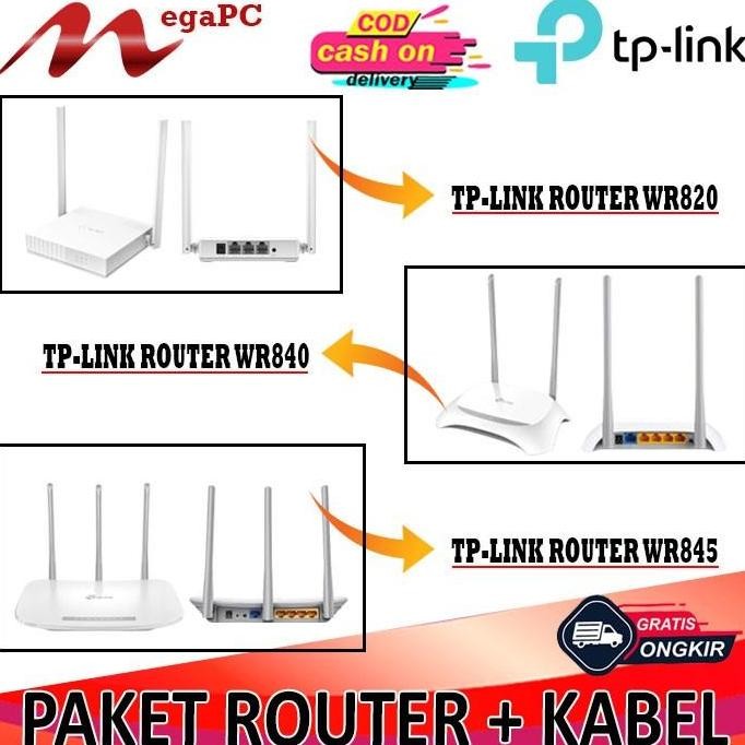 PAKET INTERNET / WIFI PARAREL TP LINK ROUTER + KABEL LAN 10M - 50Meter