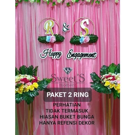 Paket Backdrop Dekorasi Lapis Tile Dekorasi Lamaran Nikahan