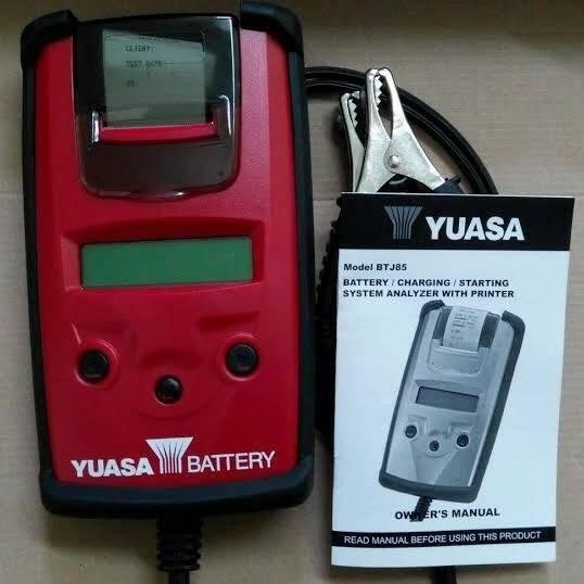 Battery Tester accu  alat tester aki  aki yuasa  BTJ85 with Printer MURAH