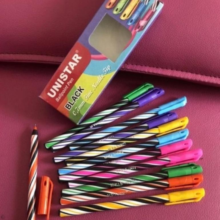 

Pena Unistar Satuan Rainbow 0.7Mm Pulpen Bulpen Pen Bulpoint Murah Hadiah Souvenir Kado 1 Box 12Pcs Grosir Trend