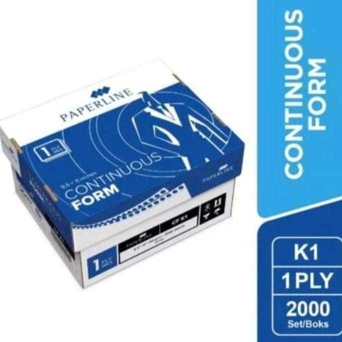 

continuous form / kertas komputer 1 ply 9.5 x 11 ( K1) kecil paperline