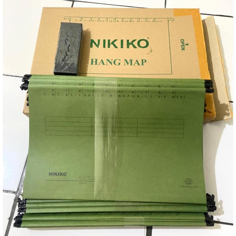 

READY STOK [50 Pcs / 1 Pack] Hang Map File - NIKIKO - Hijau Siap kirim