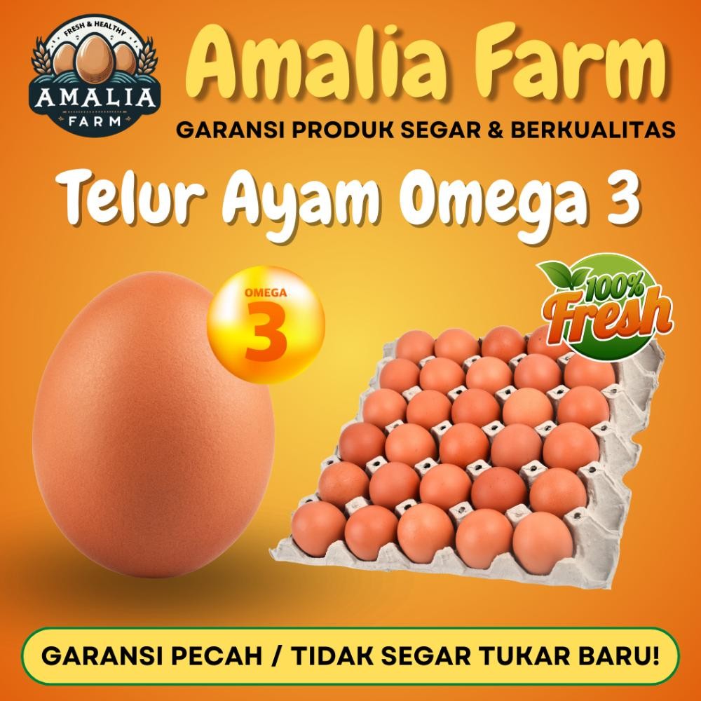 

AMALIA FARM - 1 KG TELUR AYAM NEGERI OMEGA PREMIUM