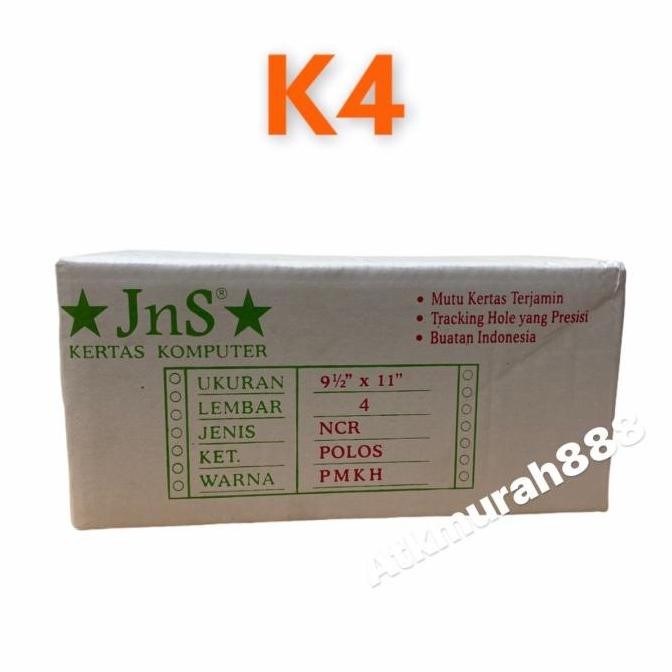 

BEBAS ONGKIR - Kertas Komputer JnS K4 NCR Putih Merah Kuning Hijau