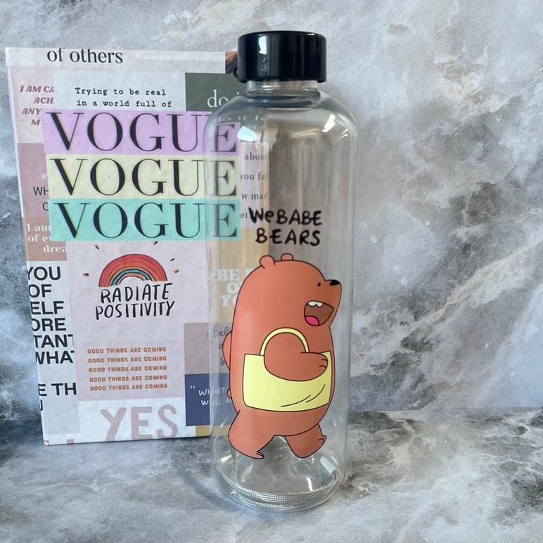 Botol Minum Webabe Beruang Viral- Botol 1000Ml Anti Bocor Beruang Lucu Baru