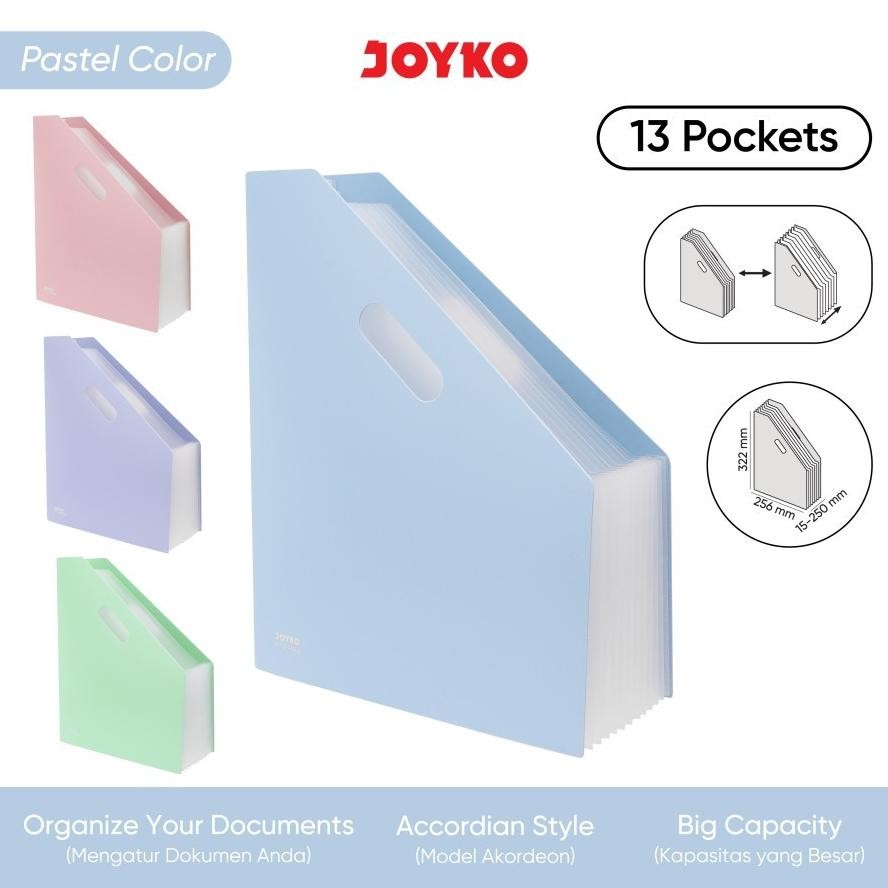 

TERMURAH Expanding File / Map Organizer / Box File JOYKO EF-12 (13 Pockets) Siap kirim