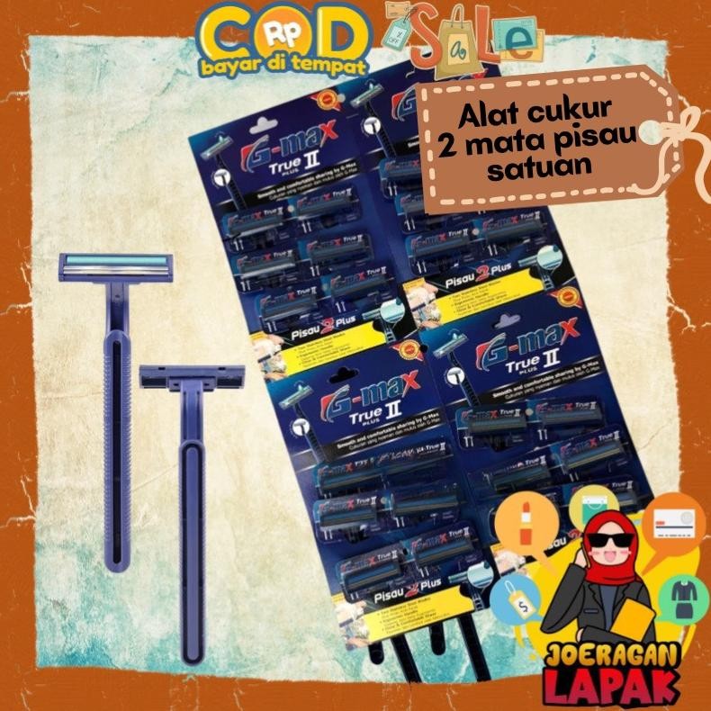 Pisau Cukur Satuan Dengan 2 Mata Pisau Isi 24 Pcs Potong Kumis Jenggot Murah Baru