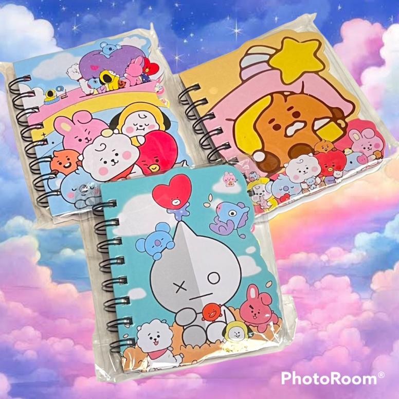 

Buku Catatan Binder Ring Journal Karakter Mini Notes Kartun Kuromi Bts Alien Bear Unicorn Cat Stok