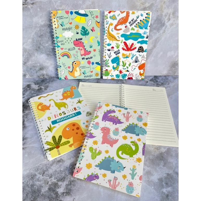 

Buku Ring A5 Karakter Dino Dinosaurus Notes Binder Tulis Karakter Lucu Tulis Ready Stok
