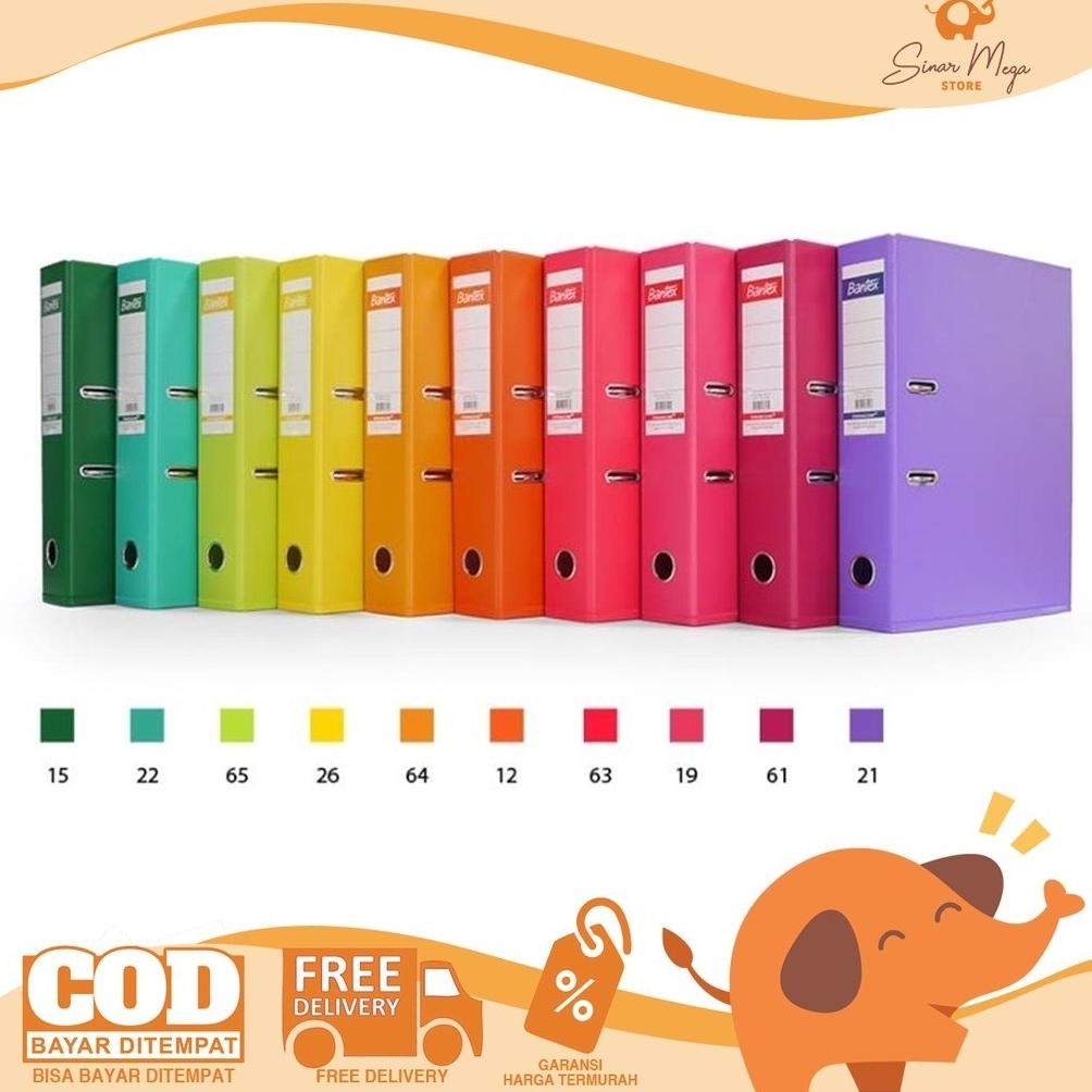 

TERLARIS Bantex Ordner Folio F4 70mm 1465V Cm Varian Warna Murah Siap kirim