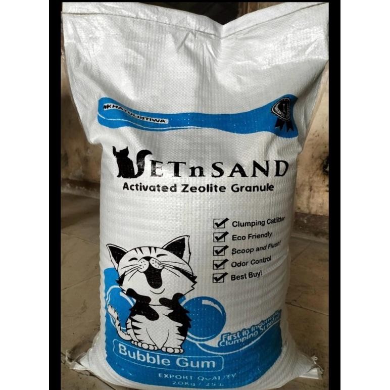 VETSAND Pasir Granule Zeolit Wangi 25L Litters All Varian Cat Litter Glumping Aroma Scoop Flush Oror