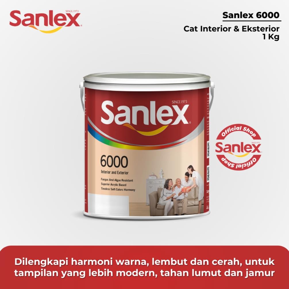 Sanlex 6000 - Cat Tembok - 1 Kg