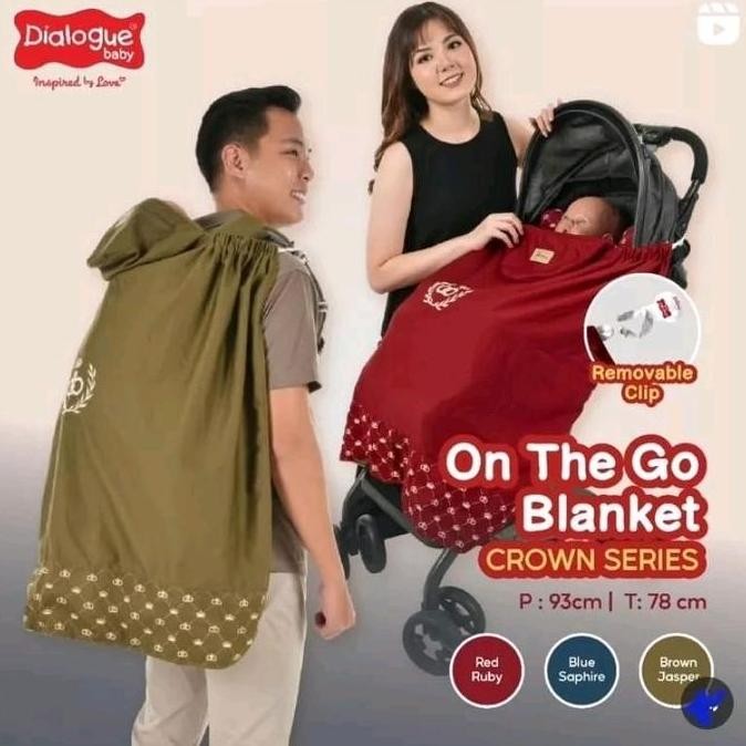 TERMURAH - Dialogue baby on the go blanket/selimut bayi crown series