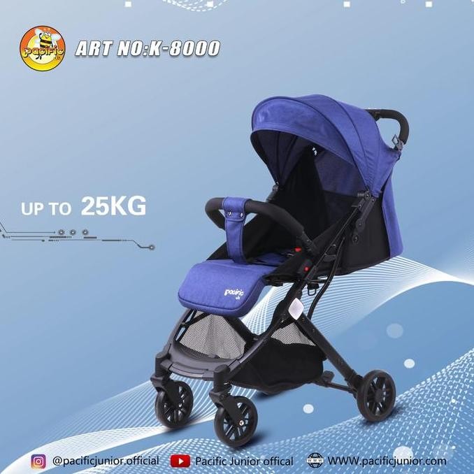 STROLLER MURAH CABIN SIZE ONE HAND FOLDED PACIFIC K8000