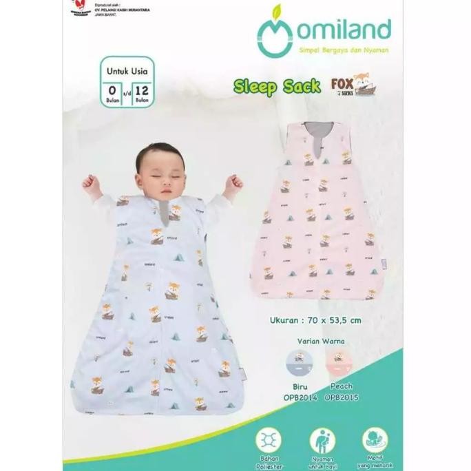 NEW Omiland SleepSack / Kantong Tidur Bayi Lembut Fox Otter Series