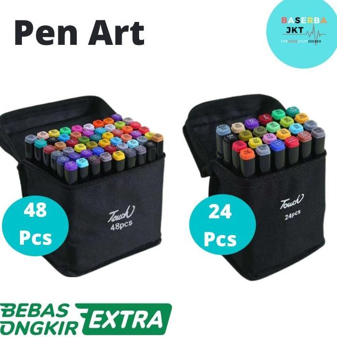 

Sale Brush Pen Art Spidol Warna Dua Sisi Drawing Coloring Pen
