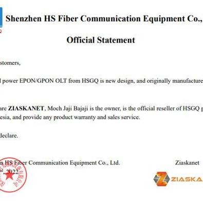 Epon Olt 4 Port Hsgq Dengan Sfp Px20+++ New Stok