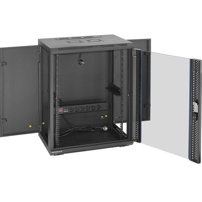 Indorack Rak Server Wir / Wip 45015S-15U Wallmount Rack Singledoor 15U New Stok
