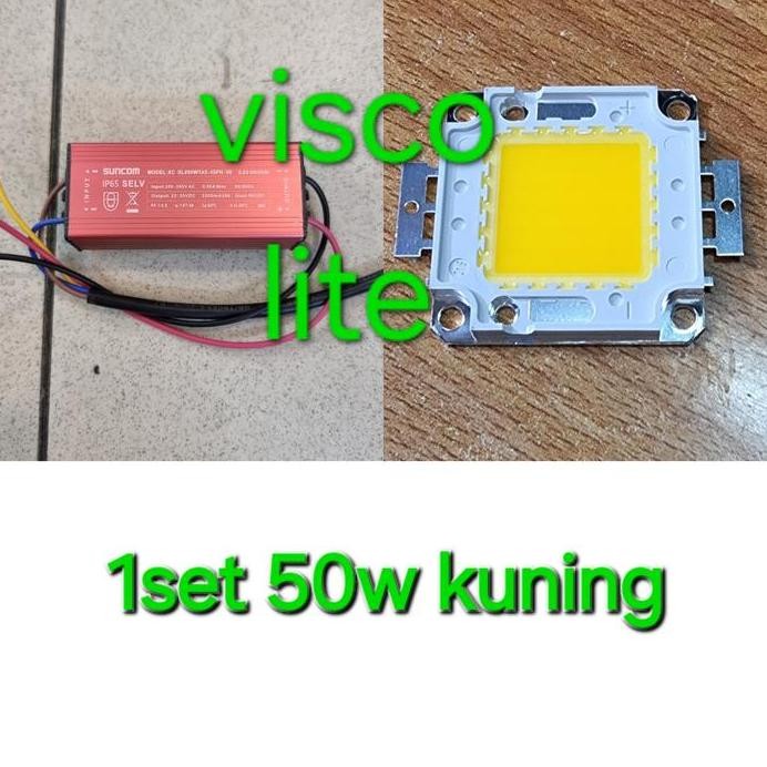 Trafo Led 50W 50Watt / Driver Pju Cobra 50W / Mata Cob Sorot 50W 50 Watt Putih Kuning