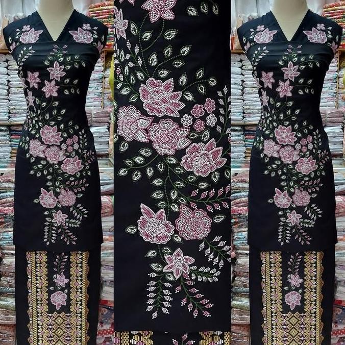 BAHAN BAJU KURUNG BORDIR KAPALO SONGKET SAMEK KHAS BUKITTINGGI, PADANG