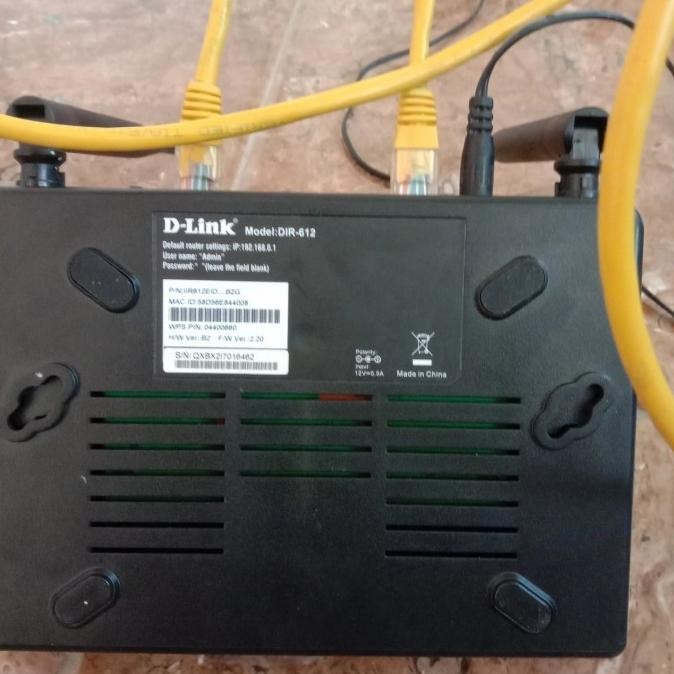 (Expert) wifi D-LINK DIR 612 router