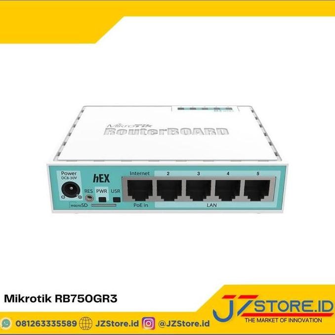 Mikrotik Routerboard Rb-750-Gr3 Rb750Gr3 Rb 750 Gr3 New Stok