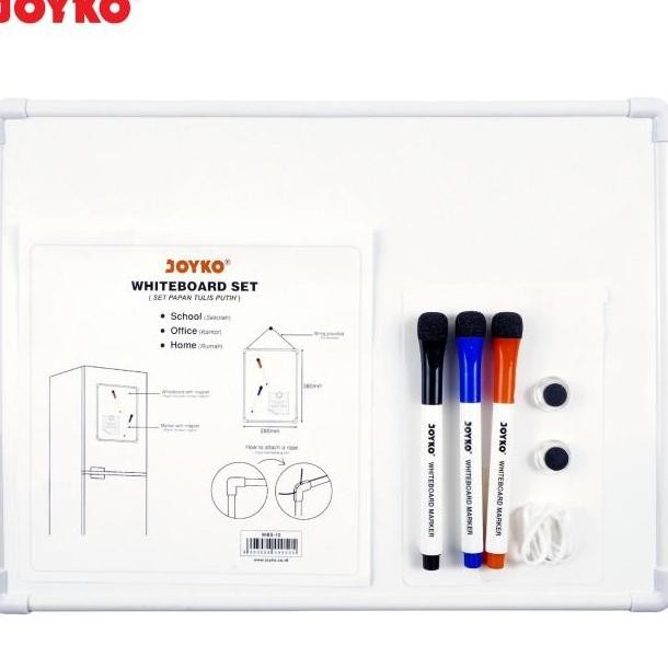 

Whiteboard Set Papan Tulis Putih Joyko Wbs10