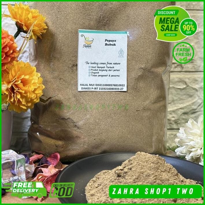 

DAUN PEPAYA BUBUK BERAT BERSIH PRODUK 100 GRAM DIJAMIN GRATIS ONGKIR
