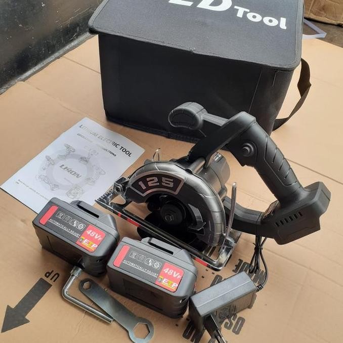 Cordless Marble Cutter Mesin Potong Granit/Keramik Baterai Jld J5-48